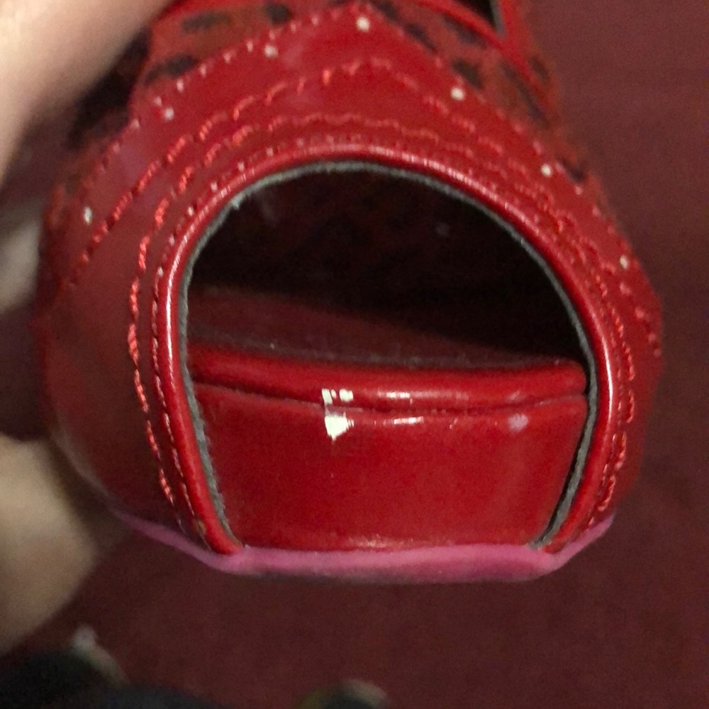 Red leopard pumps - Picture 8 of 10